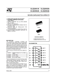 Datasheet ULQ2001 manufacturer STMicroelectronics